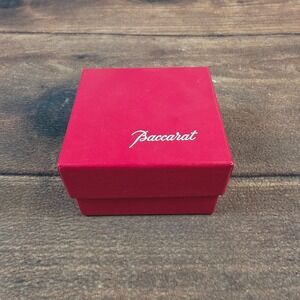 Baccarat Jewelry Box OS Red Good Square Replacement Presentation Case Logo